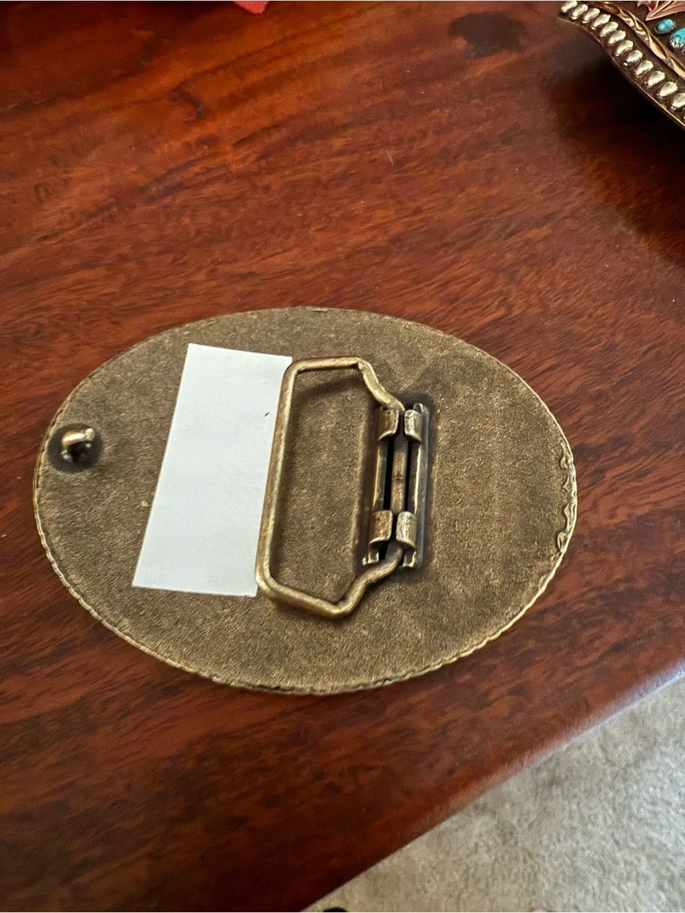 GG upcycled custom Western belt buckle